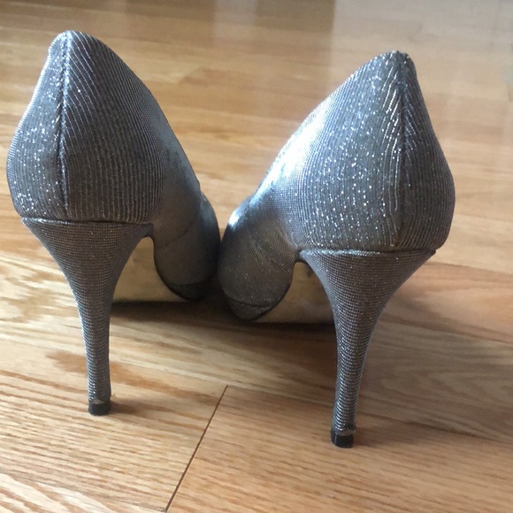 Silver Sparkly High Heels - Picture 3 of 3